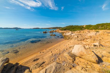 Kayalık sahil Caprera Adası