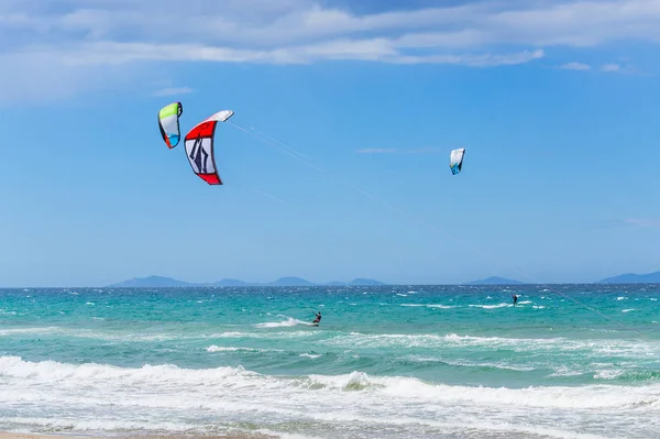 Kite surfer in Sardinia — Stock Photo, Image