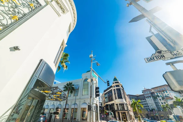Rodeo Drive under a shining sun — Stock Photo, Image