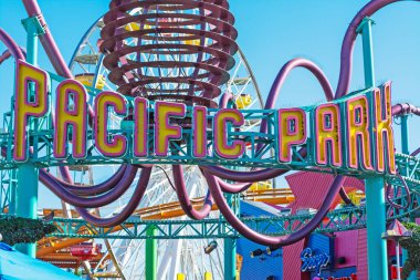 Pasifik Park oturum açma Santa Monica pier