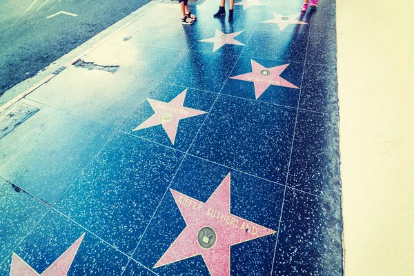 Kiefer Sutherland ster op Hollywood boulevard — Stockfoto