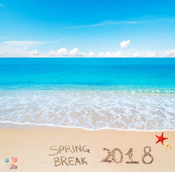 Spring break 2018 on the sand — Stock Photo, Image