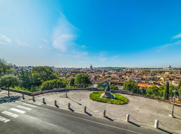 Vista panorámica de Roma vista desde Pincio Terrace — Foto de Stock