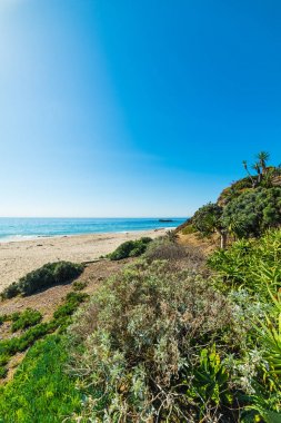 Laguna beach üzerinde mavi gökyüzü