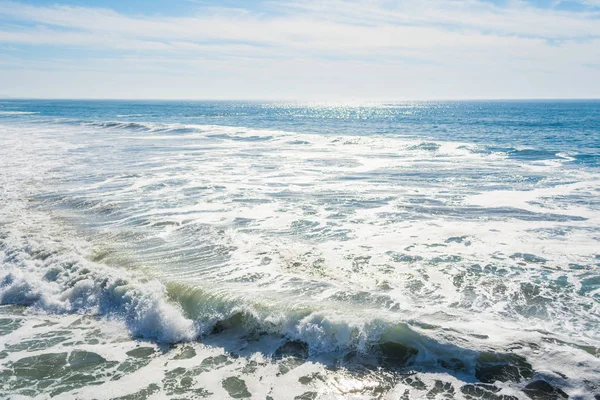 海浪在太平洋海滩, 圣迭戈 — 图库照片