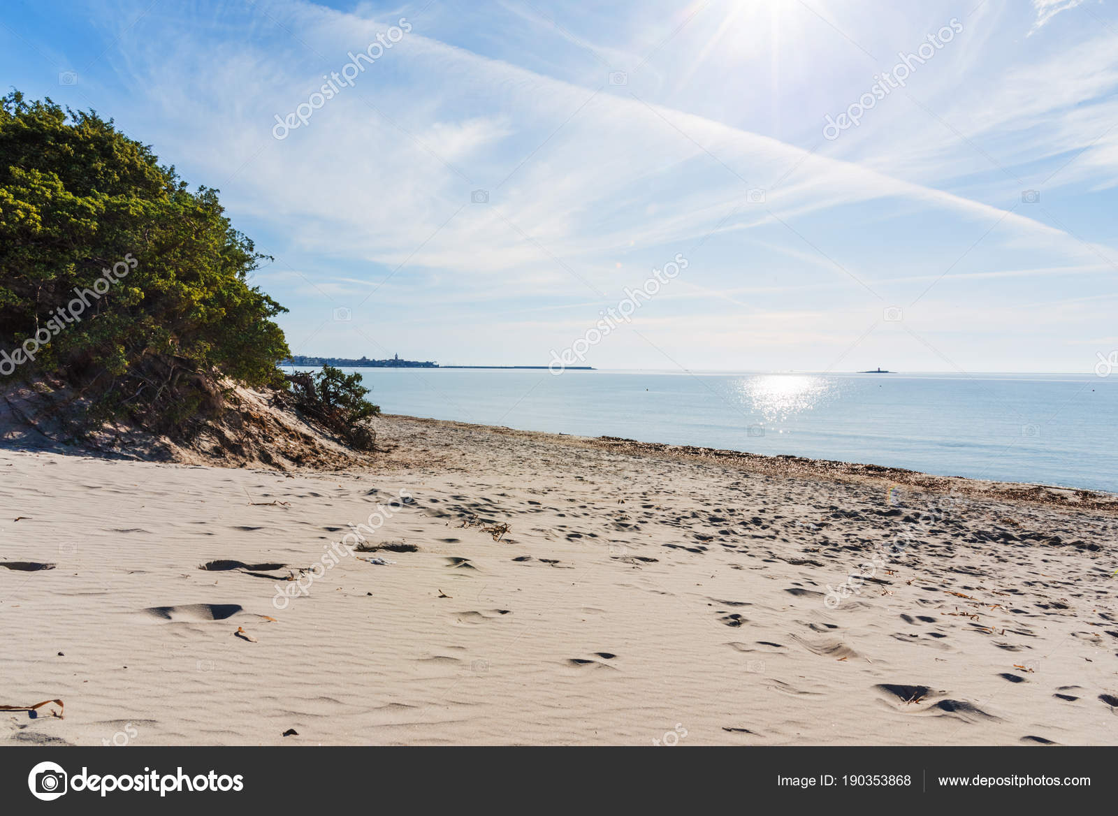 Sabbia Bianca In Spiaggia Maria Pia Foto Stock Alkan32