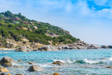 Rocks in Porto Sa Ruxi shore in Villasimius