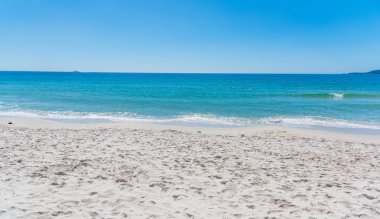 Alghero'da Maria Pia shore-beyaz kum