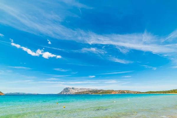 Blue Sky Capo Coda Cavallo Coastline Sardinia Italy — Stock Photo, Image