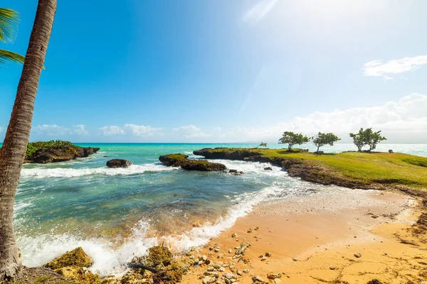 Guadeloupe Bas du Fort plaj — Stok fotoğraf