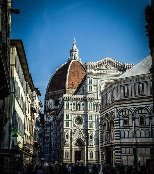 Santa Maria del Fiore cathedral on a sunny day