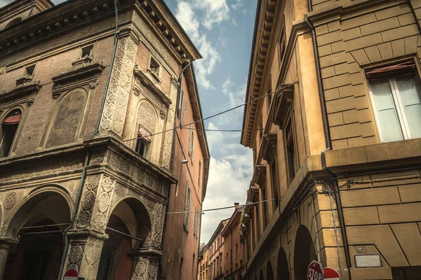 Elegant Buildings Downtown Bologna Italy — Stock Photo, Image