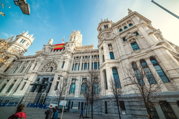 Мэрия Мадрида Ясный День Испания — стоковое фото