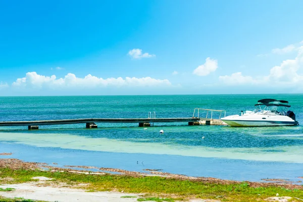 Loď Kotvící Florida Keys Usa — Stock fotografie