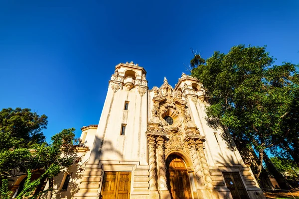 Casa Del Prado Bajo Cielo Azul Parque Balboa San Diego —  Fotos de Stock