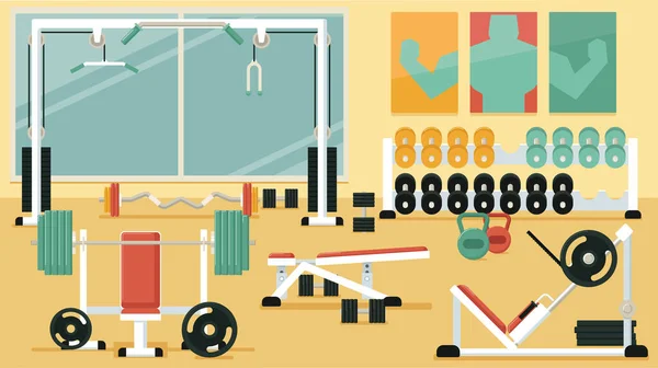 Gimnasio colorido 03 — Vector de stock