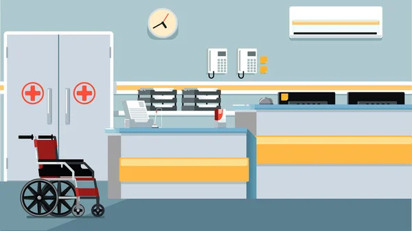 Hastane Resepsiyon illüstrasyon