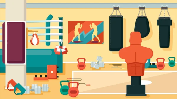 Spor salonu 01 düz renkli çizimler