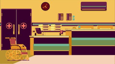 Hastane Resepsiyon illüstrasyon