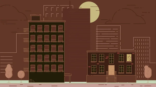 Sokak şehir binaları