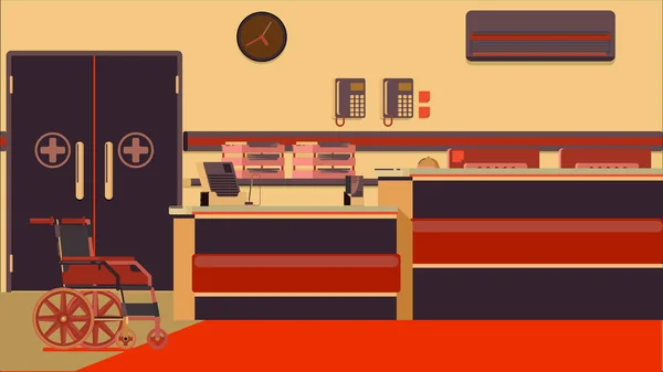 Hastane Resepsiyon illüstrasyon