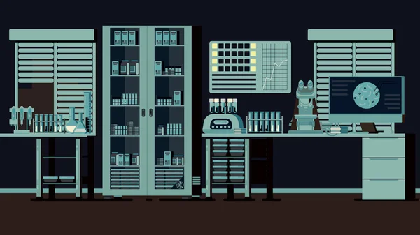 Illustration de laboratoire médical — Image vectorielle