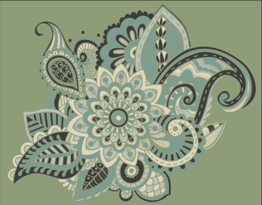 Çiçek desen Bright soyut duvar kağıdı vintage