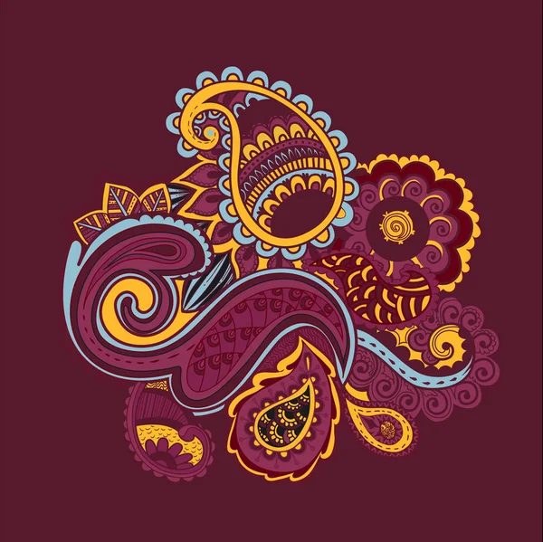 Çiçek desen Bright soyut duvar kağıdı vintage