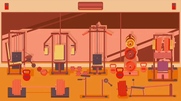 Düz renkli spor salonu.