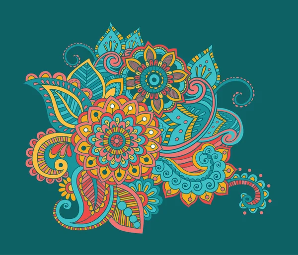 Çiçek desen Bright soyut duvar kağıdı vintage