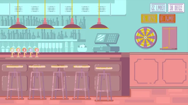 Düz stil sayacında ile Bar Restoran.