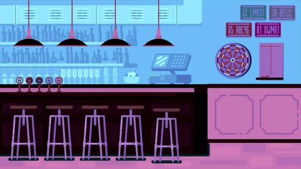 Düz stil sayacında ile Bar Restoran.