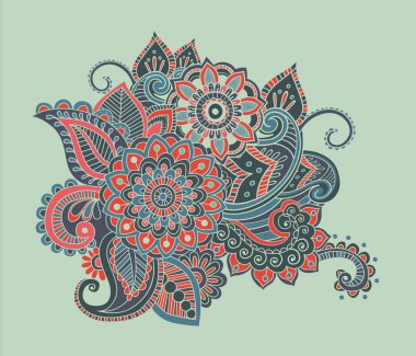 Çiçek desen Bright soyut duvar kağıdı vintage