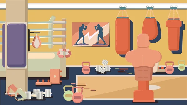 Düz renkli spor salonu.