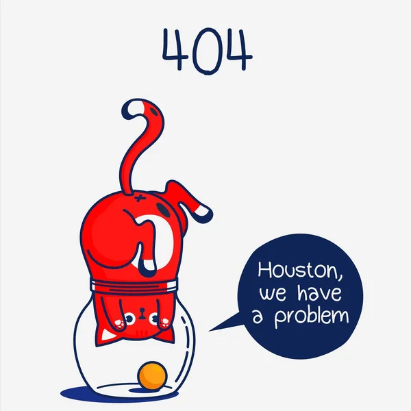 404. fanny chats design — Image vectorielle