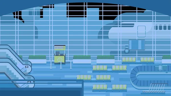 Havaalanında binasının arka plan.