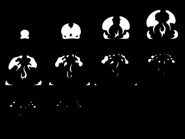 Sprite Çarşafları Patlaması. Oyunlar ya da çizgi film için hazır.