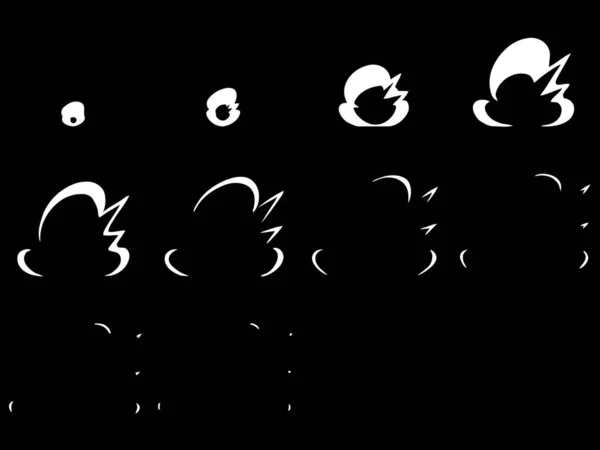 Sprite Çarşafları Patlaması. Oyunlar ya da çizgi film için hazır.