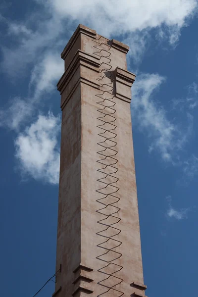 Vertical smokestack of blue sky — Stock Photo, Image