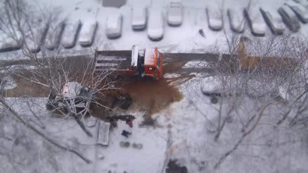 Пошкодження водопроводу Час Лапсе — стокове відео