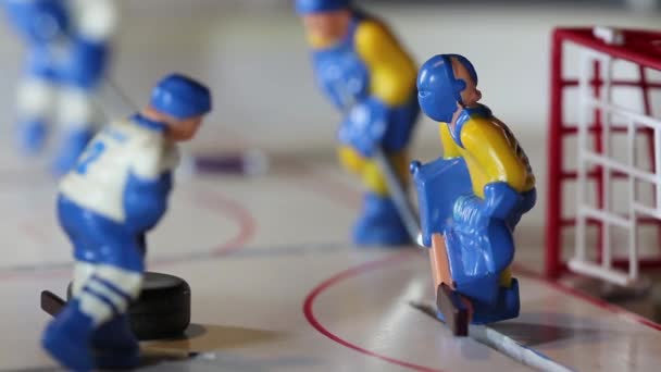 Παίκτης χόκεϋ πάγου που σκόραρε ένα γκολ — Αρχείο Βίντεο
