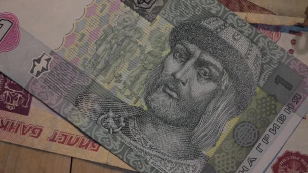 Çeşitli ülkelerin eski banknotlar — Stok video