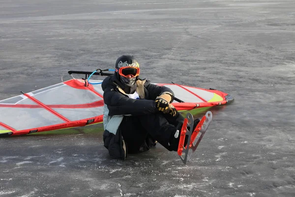 Patinador ala de hielo — Foto de Stock