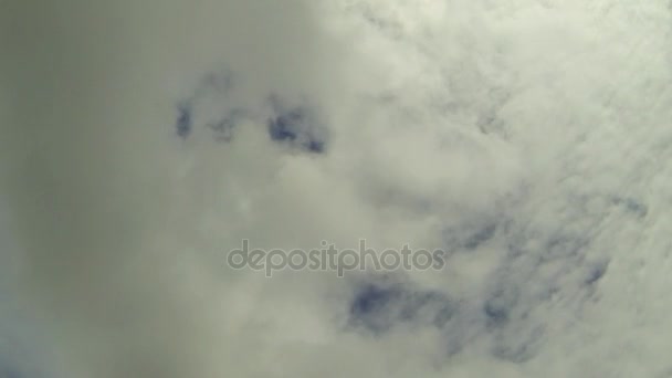Le nuvole coprono il lasso di tempo del cielo — Video Stock