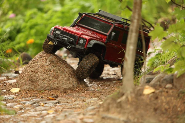 Off-Road araç go engeller — Stok fotoğraf