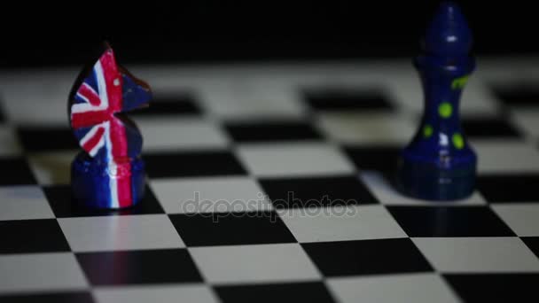 Grandmaster Kurs Storbritannien Schack Knight — Stockvideo