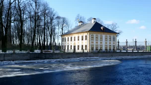 San Petersburgo Rusia Marzo 2018 Vista Del Palacio Verano Peter — Vídeos de Stock