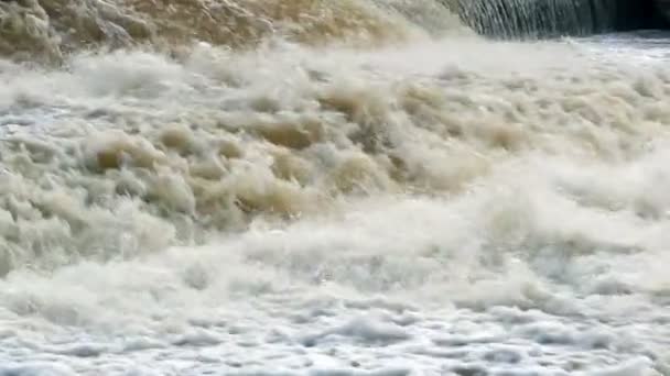 Водоспад Близький Повільний Рух — стокове відео