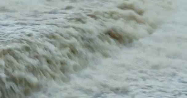 Водопад Быстрый Поток Звуком — стоковое видео