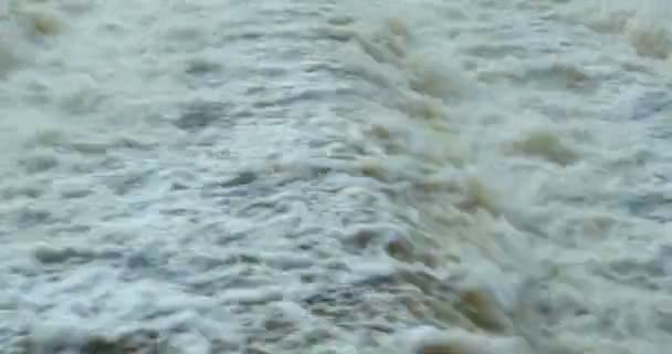 Eje Agua Cascada Cerca Con Sonido — Vídeos de Stock
